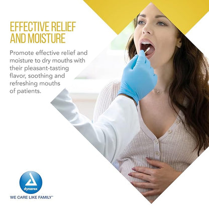 Dynarex lemon-glycerin swabsticks, pleasant tasting