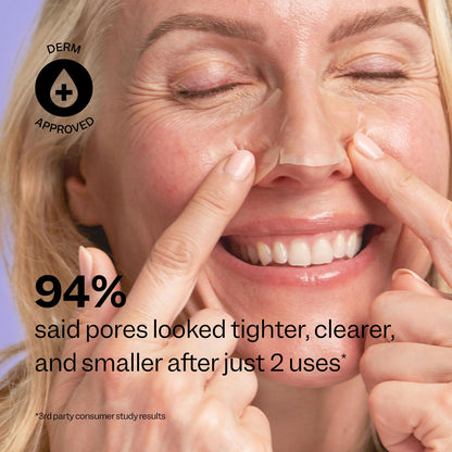 Peach Slices | Nose Pore Patches | Medical-Grade Hydrocolloid | Targets Pores & Pimples | Absorbs Oil Overnight | Vegan | Cruelty-Free | Facial Skin Care Products | 7 Ct