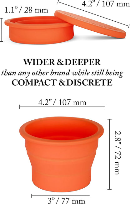 Menstrual Cup Sterilizer, Period Disc Cleaner, Period Cup or Menstrual Disk Travel Wash Case, Multi-Use Shaker for Cleaning or Storage Container, Reusable Menstral Sanitizer (Coral)