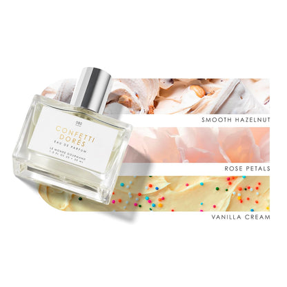 Le Monde Gourmand Confetti Dorés Eau de Parfum- 1 fl oz (30ml) - Birthday Cake, Vanilla, Rose Perfume Notes