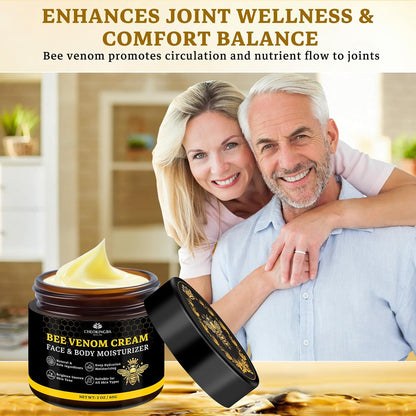 2PCS Bee Venom Comprehensive Cream: Wrinkle Care Face Lift & Firming, Effective In Reducing Skin Blemishes, Natural Care and Non-Irritating, Bee Venom Joint Cream for All Body Parts, 60g * 2PCS
