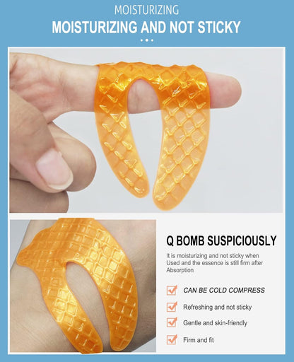 Collagen Under Eye Patches for Dark Circles and Puffiness Gold Color, Collagen Eye Masks Skincare for Puffy Eyes Gold Color