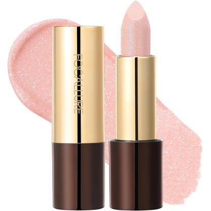 FOCALLURE Glisten Opal Shine Lipstick, High Impact Lip Color, Moisturizing Tinted Lip Balm, Lightweight & Hydrating Formula for Lip Care, GUEST FORM SKY