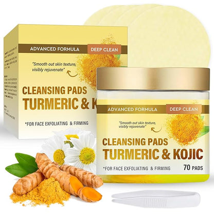 Turmeric kojic acid cleansing pads,