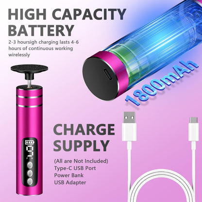 EAONE Portable Electric Foot File-Callus Remover for Feet, Professional 2 in 1 Foot/Nail Filer -Digital Display for Battery Level & 9 Speed Control-Rechargeable Pedicure Tool for Dead Skin (Silver)