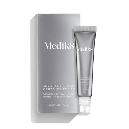 Medik8 Crystal Retinal Ceramide Eye 10 - Gentle Vitamin A Eye Cream - Reduces Appearance of Wrinkles - Perfect for Sensitive Skin - 0.5 ml