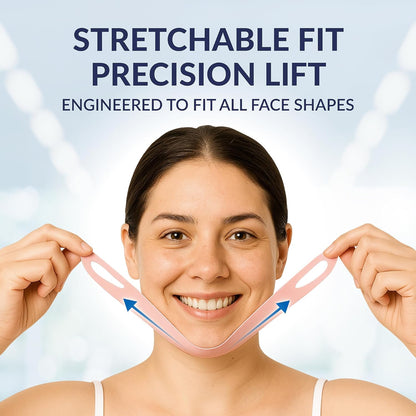 Stylia V Line Lifting Collagen Face Mask - Double Chin Strap for Women - Jawline Shaper Face Lift Tape - Neck Lift Collagen Mask - Chin Strap for Sleeping - Hyaluronic Acid, Aloe Vera, Cica 7PC