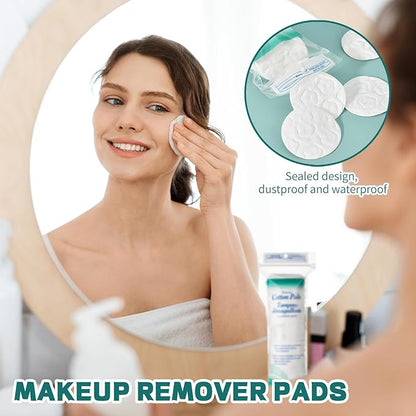 Premium cotton rounds for face,
