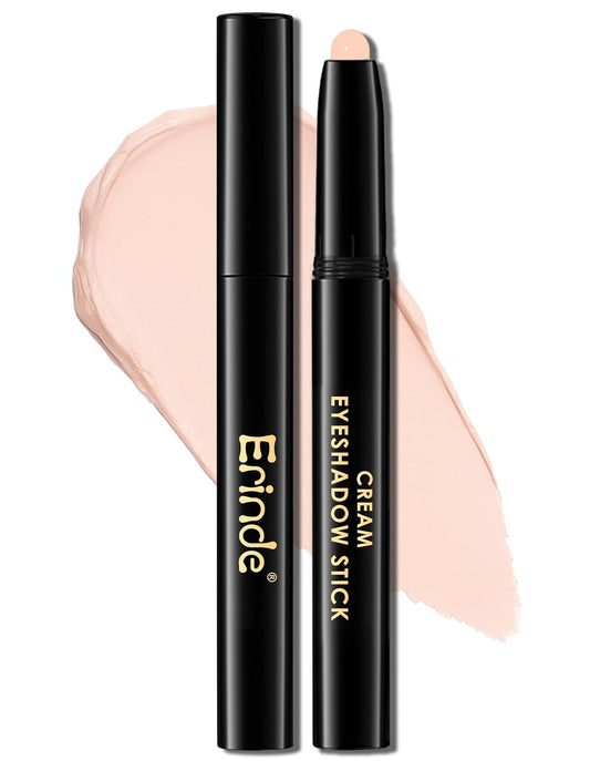 Erinde Waterproof Eyeshadow Stick, Cream Eye Shadow Stick, Long-Lasting, Crease-Proof, Cream to Powder Buildable & Blendable Eye Shadow Pencils Crayon, Vegan & Cruelty-Free, 11 Nude Beige