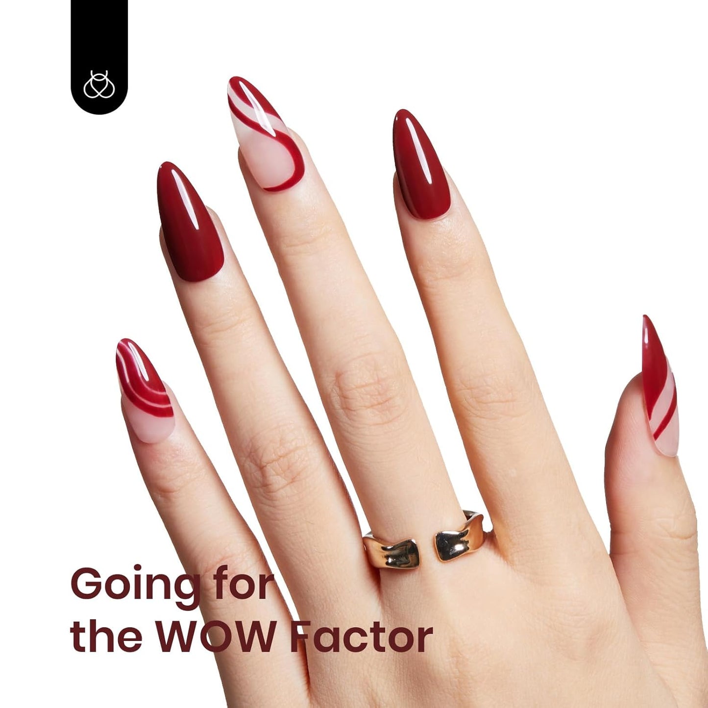 Beetles Red Gel Polish, Burgundy Red Fall Color Gel Nail Polish Soak Off UV Lamp Wine Red Nail Polish, Home Salon DIY Design Art Manicure Gift for Women, 1Pcs 15ml