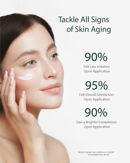 Isa Knox AGE FOCUS Prime Double Effect Eye For All Cream Set (3.4fl oz) - Korean Skincare Set, Lightweight Rich Eye Cream, Toner, Emulsion with Daytime Retinol,