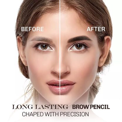 12 Pcs Black Eyebrow Pencil Eyeliner Set, Waterproof Eye Brow Pencil, Easy to Color, Long Lasting Eye Liner Gel Pen, Women Professional Eye-Makeup Pencil