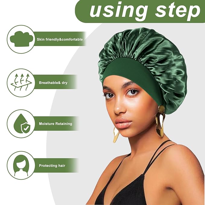 4pcs silk bonnet for sleeping