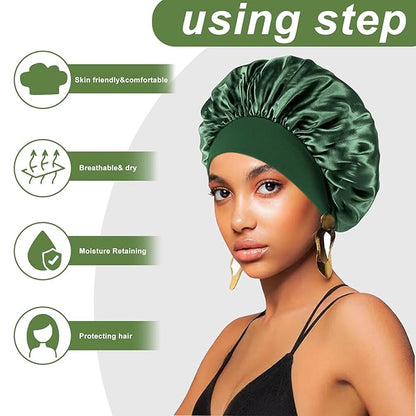 4pcs silk bonnet for sleeping
