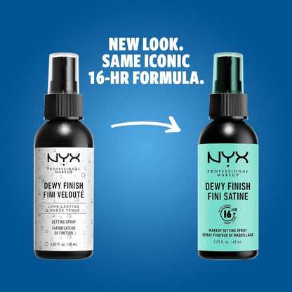 NYX PROFESSIONAL MAKEUP Makeup Setting Spray - Dewy Finish, Long-Lasting Vegan Formula & Epic Ink Liner, Waterproof Liquid Eyeliner - Black, Vegan Formula