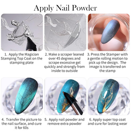 Born Pretty Magician Stamping Top Gel, Nail Stamping Gel Polish, Nail Art Stamping Gel, Nail Stamp for Nail Art Design