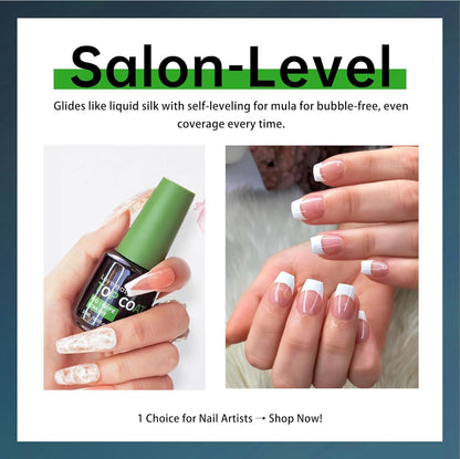 2pcs 0.5 fl oz Hema Free Gel Nail Polish No Wipe Top and Base Coat Set