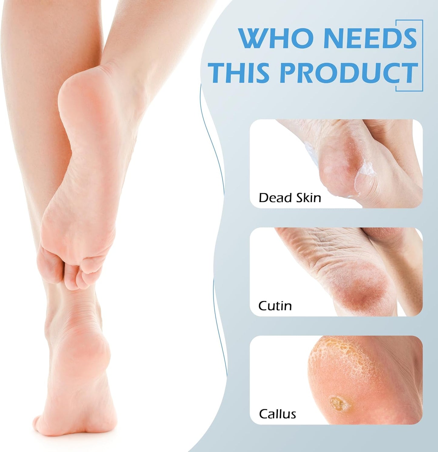 3 Pcs 4 in 1 Foot Brush for Use in Shower with Pumice Stone, Foot Rasp and Sandpaper, Foot Scrubber Brush for Feet, Dead Skin Remover for Foot Care