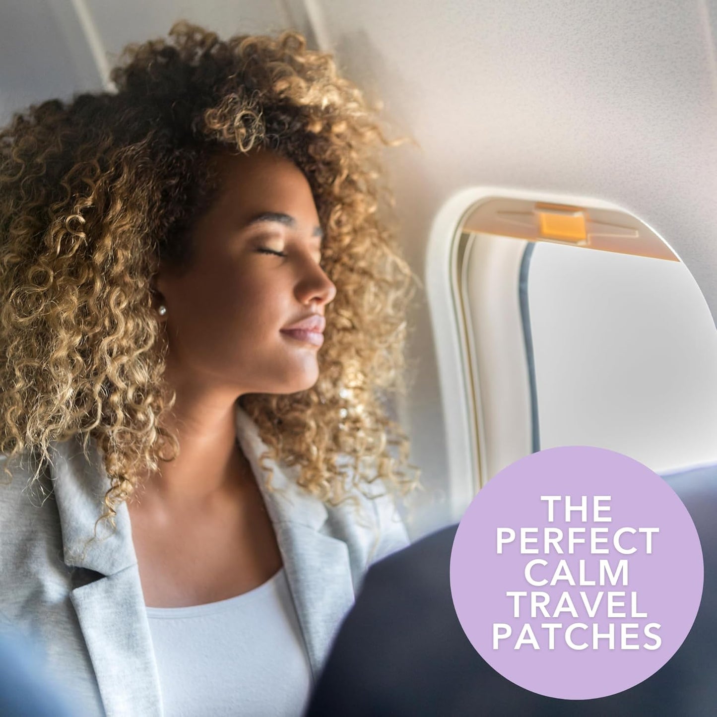 Laki Naturals Fly Calm Patch (2-Pack, 8 per Pack) | Plant-Based Ingredients for Air Travel Stress | Calm Your Fear of Flying