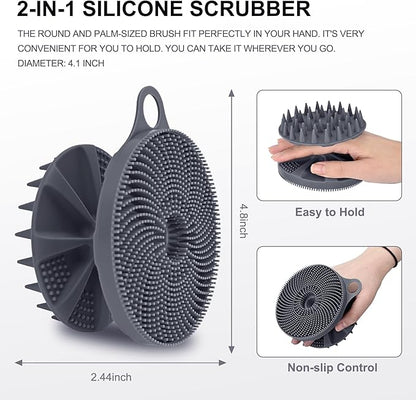 Innerneed 2-in-1 silicone body scrubber