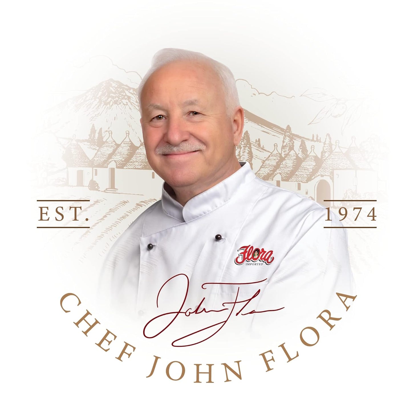 Organic Unfiltered Extra Virgin Olive Oil 1 Liter Bottle | Flora Foods | 100% Authentic Italian (34 Fl Oz /1L) Imported