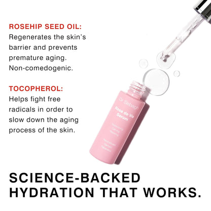 Rose de Vie Serum - 1 fl oz | Nourishing Facial Formula for Dry or Sensitive Skin | Support Skin Vitality