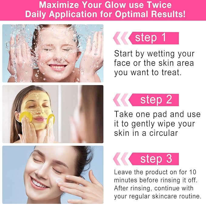 Turmeric kojic acid cleansing pads,