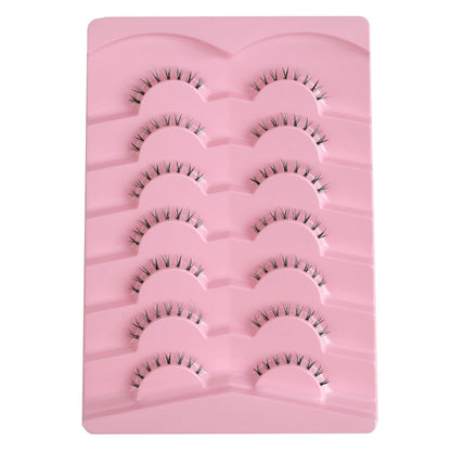Lashes Natural Bottom Lashes 9mm Lower Strip Lashes Extention False Eyelashes Natural Look Wispy Bottom Eyelashes Fake Lashes Pack 7 Pairs