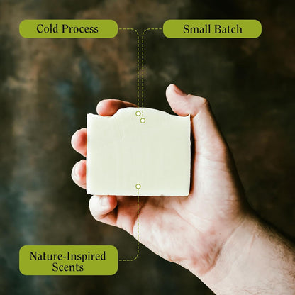 CompassSoap The Backpacker. Natural Bar Soap for Women & Men | Unscented Soap Bar with Minimalist & Gentle Lather | Women & Men's Bar Soap, Natural, Paraben & Phthalate Free | 5 Oz. Pack of 2