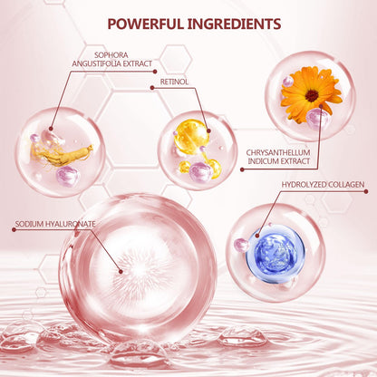 Pink Eye Mask 60Pcs, 5 Portable 24K Gold Collagen Under Eye Patches, 30 Pairs Hydrating Undereye Gel Pads for Women Men Dark Circles Puffy Eyes Puffiness Wrinkle Eye Bag Treatment