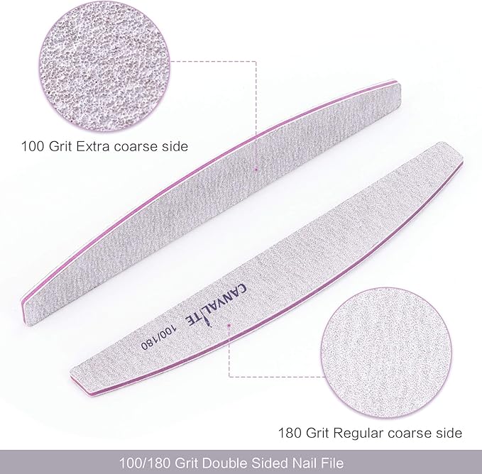 Canvalite 100 PCS Nail File