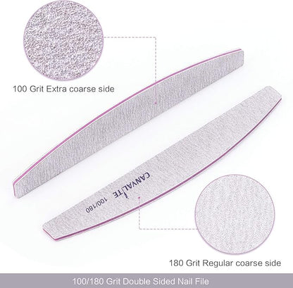 Canvalite 100 PCS Nail File