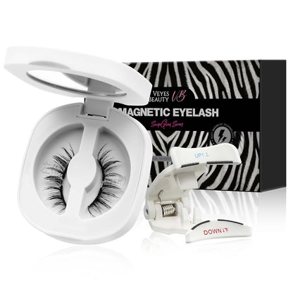VEYESBEAUTY Magnetic Eyelashes with Applicator Reusable Magnetic Lashes Natural Look No Glue Needed False Eyelashes, AnimeWink Lashes Kit Easy to Wear and Remove