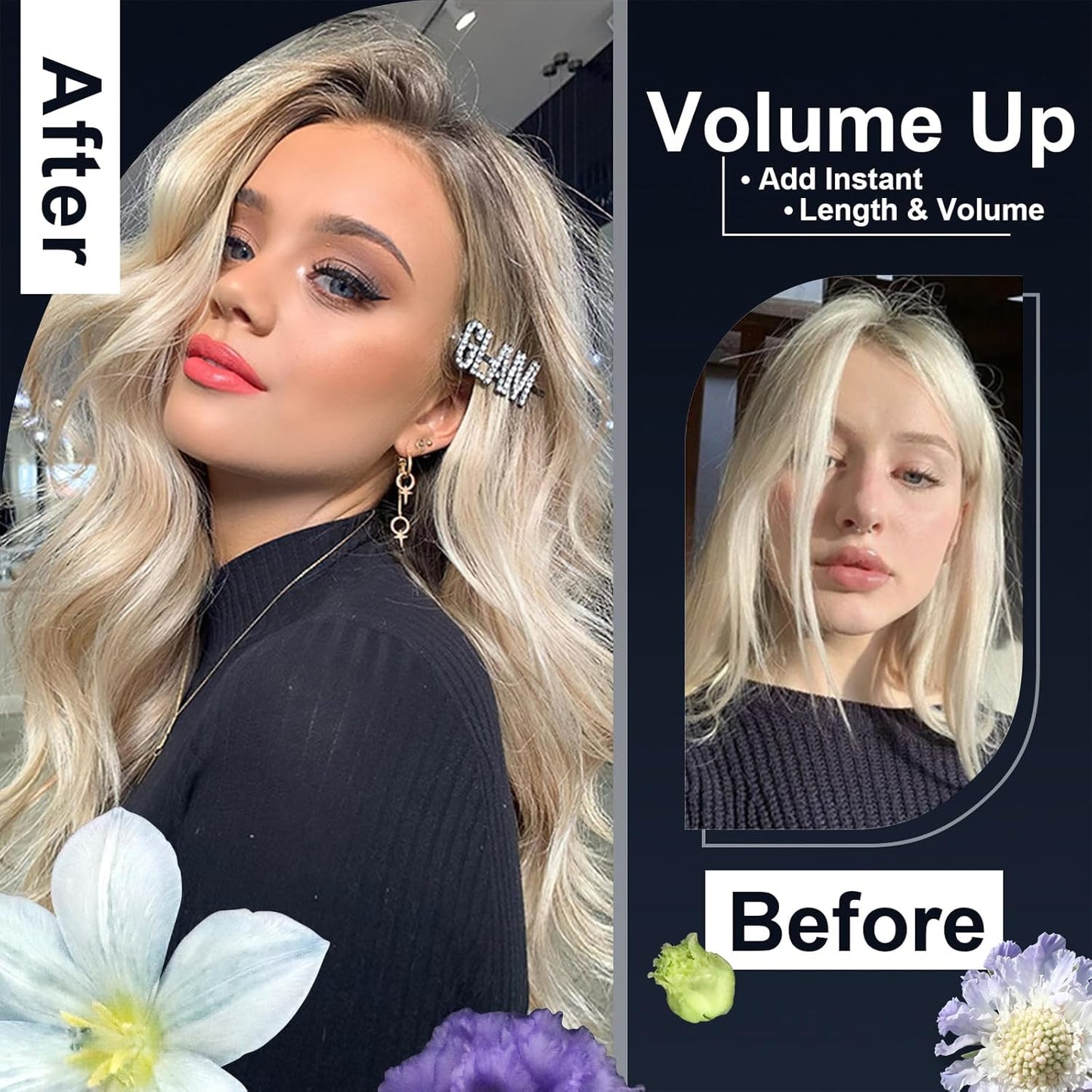 Dual Voltage Travel Hair Dryer Brush 4-IN-1 Portable Mini Hot Air Blow Dryer Straightener & Curler Brush, Titanium Round Blowout Styler Volumizer Tools, 110/240V US/EU/UK Plug for International Travel