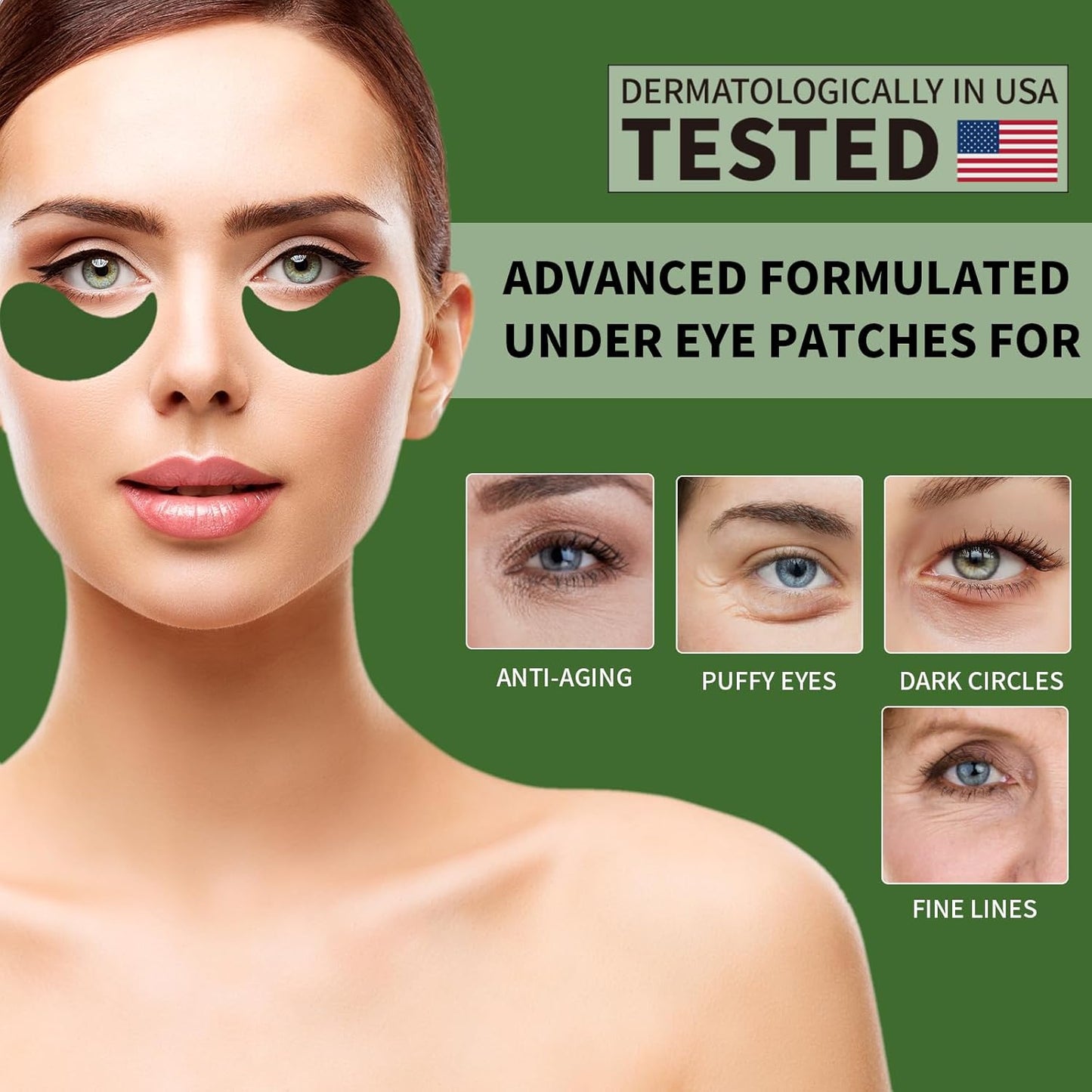 Under Eye Patches for Puffy Eyes 70PCS, Seaweed Eye Mask for Dark Circles and Puffiness, Under Eye Mask Patches Skincare, Eye Gel Pads, Eye Patches for Wrinkles, Puffy Eyes Bags Treatment Women Men