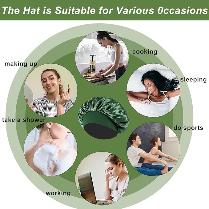 4pcs silk bonnet for sleeping