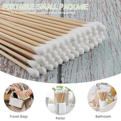 200 count bamboo rounded-tipped cotton