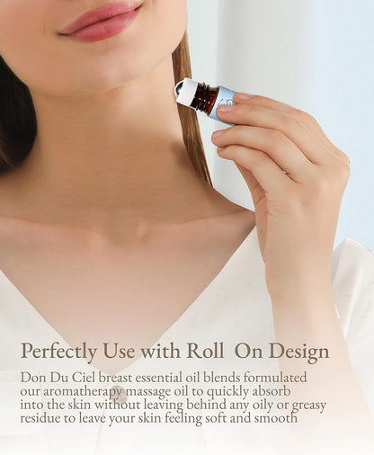 Essential Oil Roll On Blend, Orchid Oil Gift Set, Well-Being, Body Care, Massage, Relaxing, 6 Pack, 0.07oz (White-Small, Orchid)