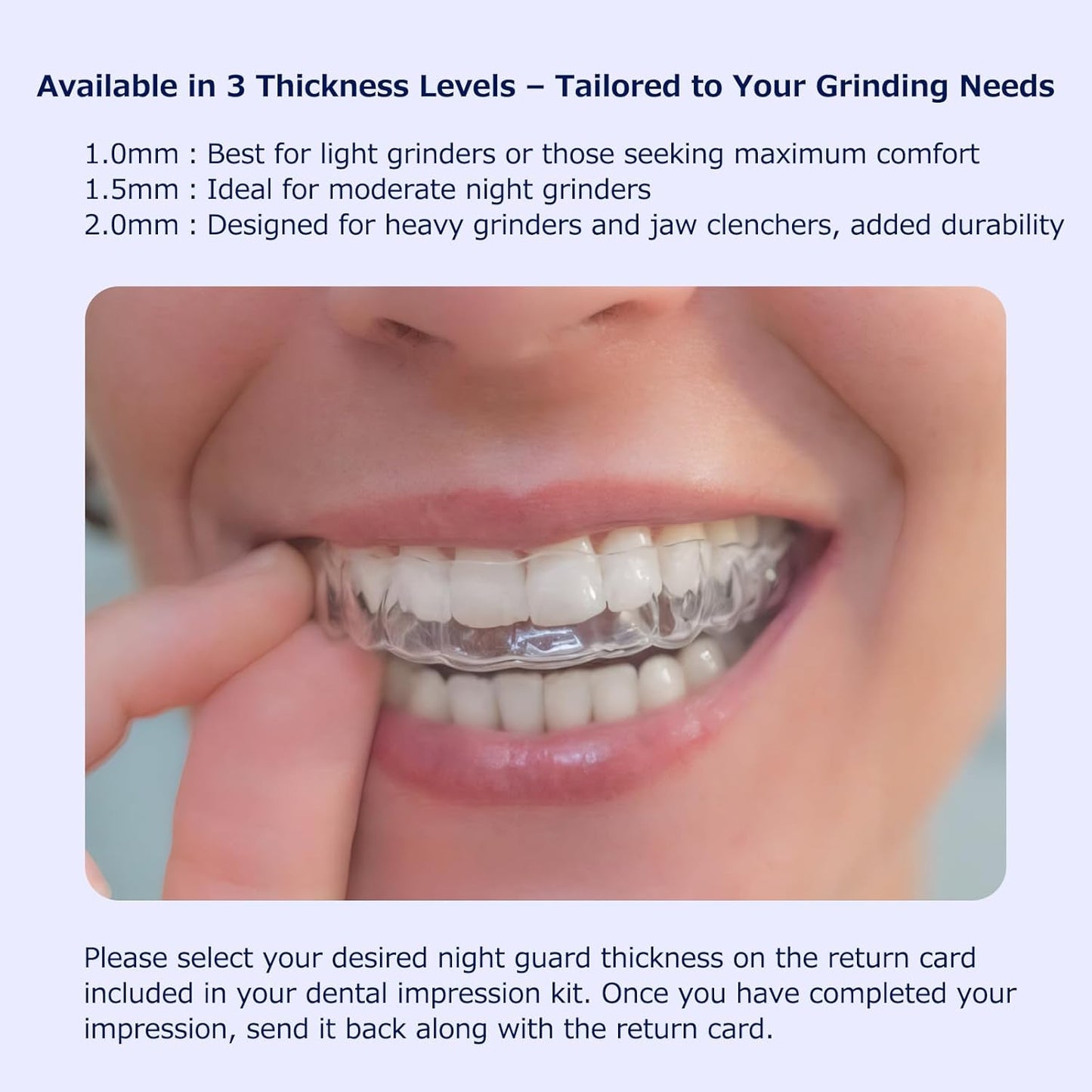 Custom Retainer, Clear Replacement Retainers for Teeth, Night Guard for Adults & Kids, 2 Mouth Guards for Grinding/TMJ