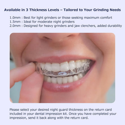 Custom Retainer, Clear Replacement Retainers for Teeth, Night Guard for Adults & Kids, 2 Mouth Guards for Grinding/TMJ