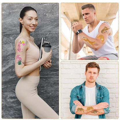 Cheetah tattoos temporary decorations -