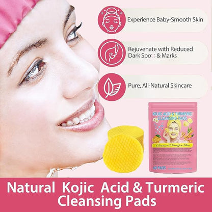 Turmeric kojic acid cleansing pads,