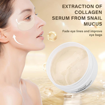 Under Eye Masks,30 Pairs of Hyaluronic Acid Anti-Ageing Eye Masks with Collagen Eye Gel Pads for Dark Circles,Wrinkles,Fine Lines,Puffiness and Under-Eye Bags