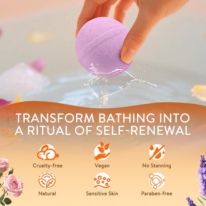 Bath Bombs for Women, 12 Pack Handmade Natural Fizzies Bath Bombs with 12 Unique Scents, Relaxing Bubble Bath for Dry Skin Moisturizing, Essential Oils Bathbomb Spa Gift Set for Mom, Wife, Girlfriend
