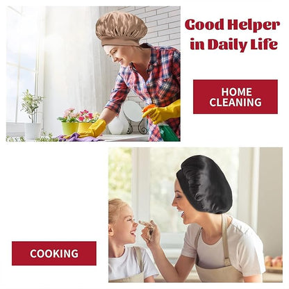 2pcs silk bonnet for sleeping,