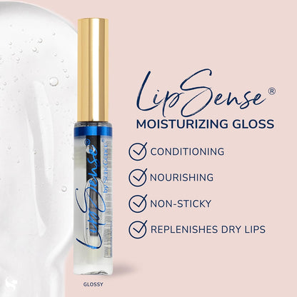 SeneGence LipSense Sheer Berry Liquid Lipstick and Glossy Clear Lip Gloss Duo – 18HR Wear, Hydrating, Waterproof, Transfer-Proof