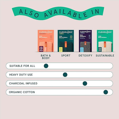 Cleanlogic organic cotton exfoliating body