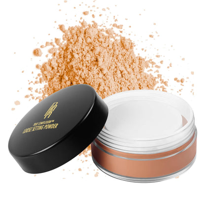 Black Radiance True Complexion Loose Setting Powder Bundle, Cocoa Kisses 0.64 Ounce & Honeymoon 0.64 Ounce