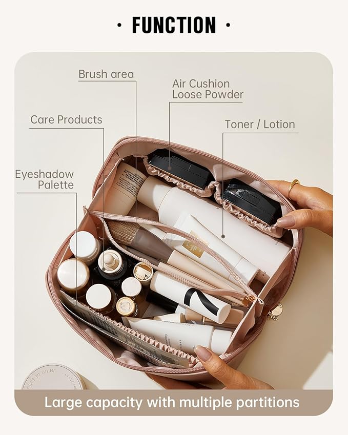 Eachy travel makeup bag,large capacity