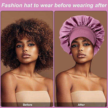 4pcs silk bonnet for sleeping,hair